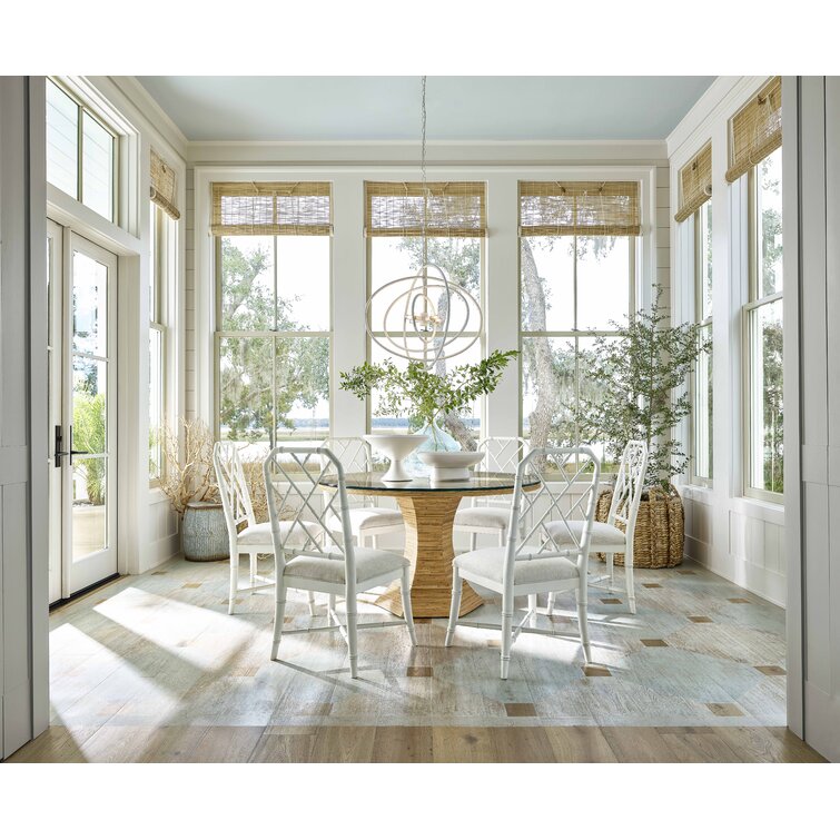 Nantucket table with bench and clearance chairs